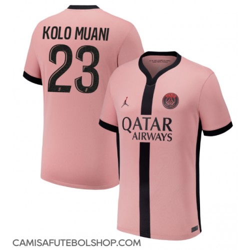 Camisa de time de futebol Paris Saint-Germain Randal Kolo Muani #23 Replicas 3º Equipamento 2024-25 Manga Curta